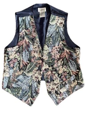 Vintage Tabi Tapestry Vest Small Boho Artwear 36” Chest